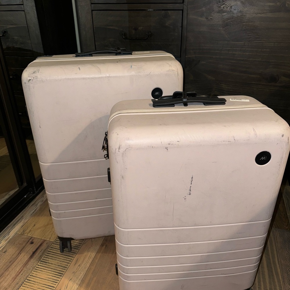 Set of monos taupe Hard Shell Suitcases